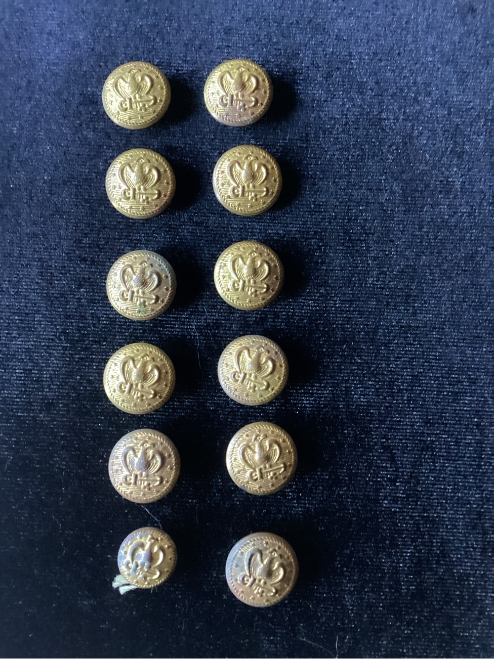 Vintage: Brass Navy Buttons